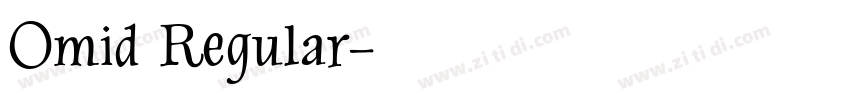 Omid Regular字体转换